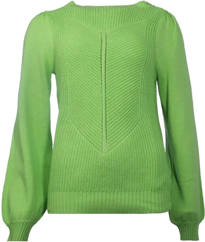 NED Trui Suze Ls Knitwear 24s1 U239 04 258 Green Flash Dames