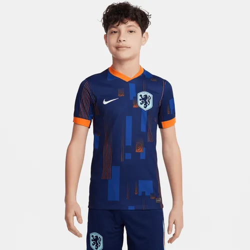 Nederland (herenelftal) 2024/25 Stadium Uit Nike Dri-FIT replica voetbalshirt voor kids - Blauw