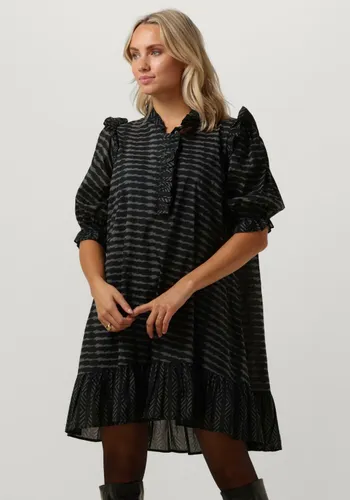 NEO NOIR Dames Kleedjes Hani Graphic Dress - Zwart