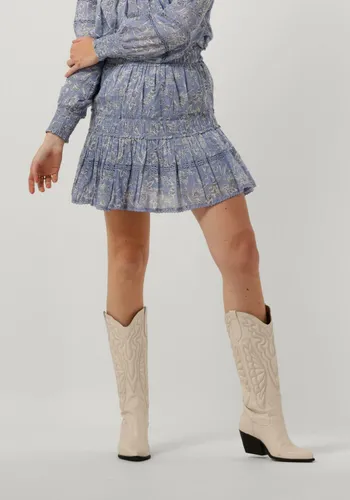 NEO NOIR Dames Rokken Cosy S Stencil Flower Skirt - Blauw