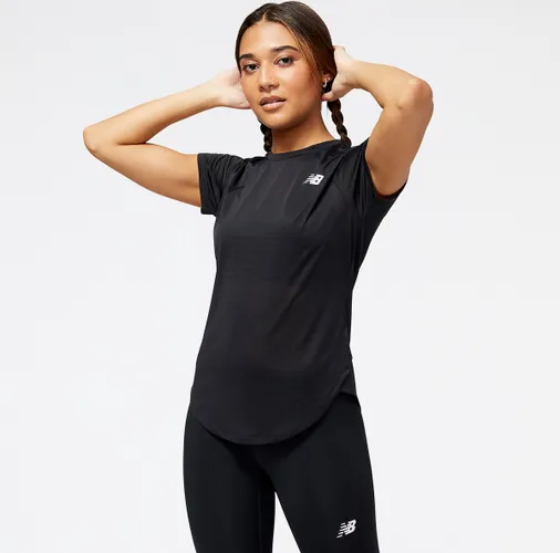 New Balance Accelerate Short Sleeve Top Dames Sporttop - BLACK