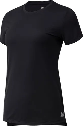New Balance Core Run Short Sleeve Dames Sportshirt - Zwart