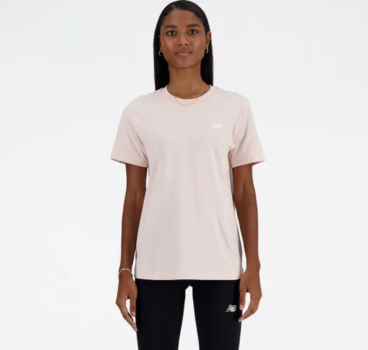 New Balance Jersey Small Logo T-Shirt Dames T-shirt - QUARTZ PINK