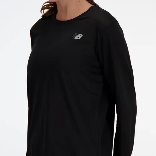 New Balance Long Sleeve Dames Sportshirt - Zwart