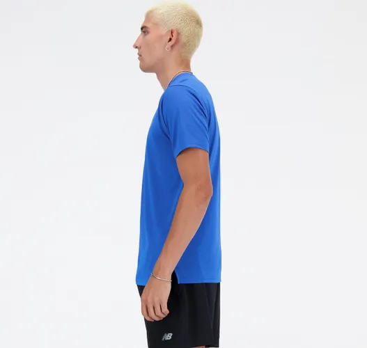 New Balance Run T-Shirt Heren Sportshirt - Blauw OASIS
