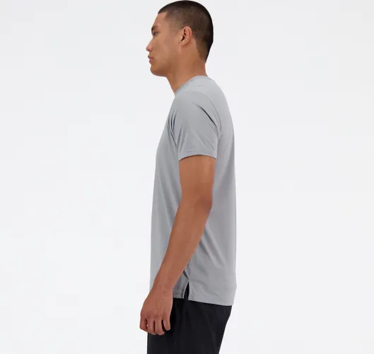 New Balance Run T-Shirt Heren Sportshirt - SLATE Grijs
