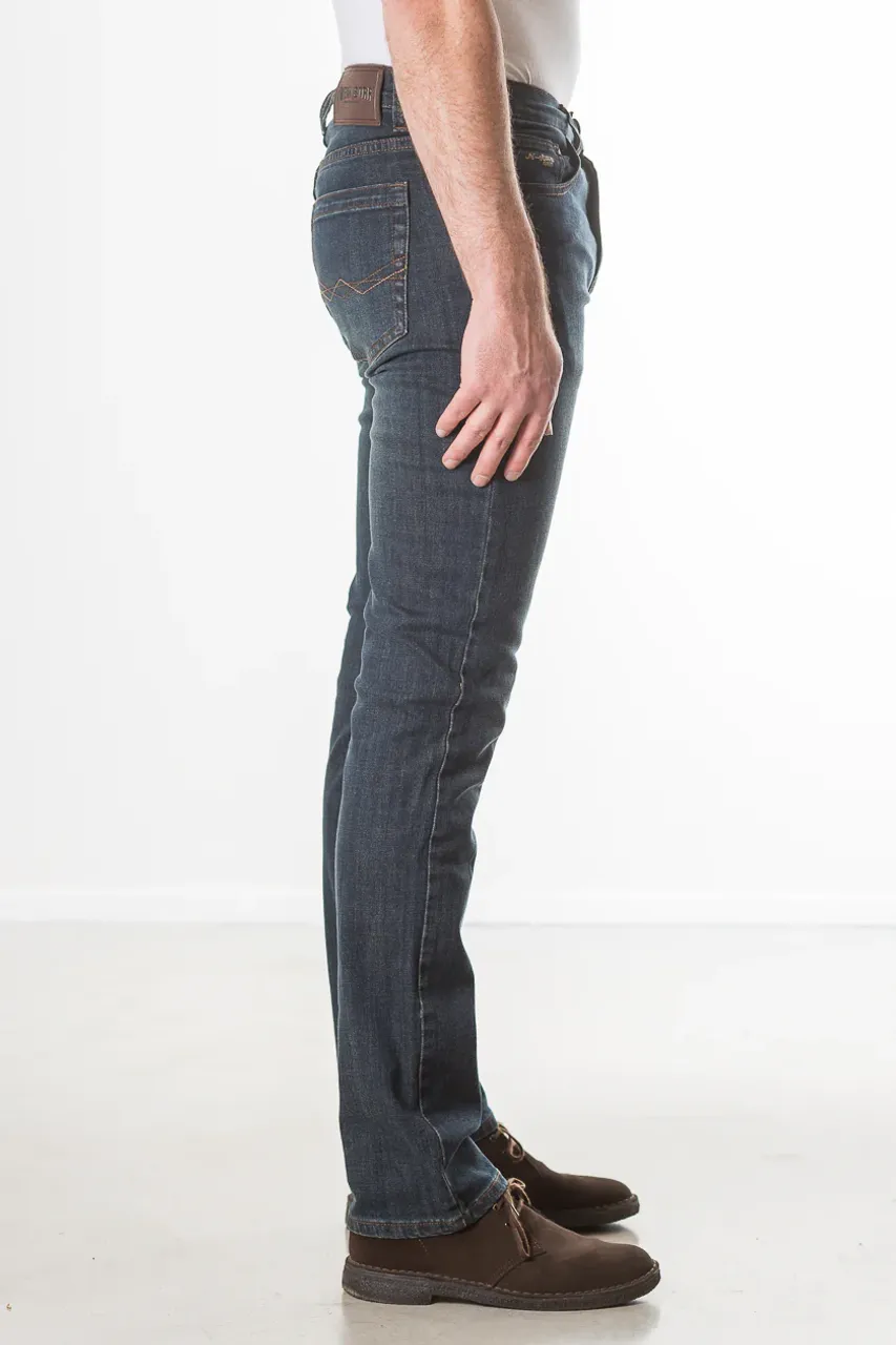 New-Star Jacksonville heren regular-fit jeans dark used