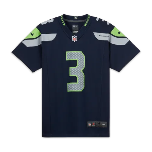 NFL Seattle Seahawks (Russell Wilson) American football-wedstrijdjersey voor kids - Blauw