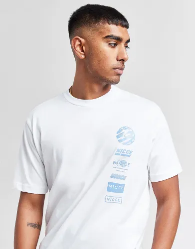 Nicce Stickered T-Shirt, White