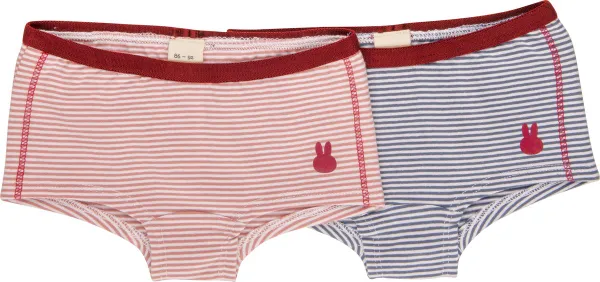 Nijntje meisjes ondergoed set (2-delig) – shortje – streep – roze- blauw