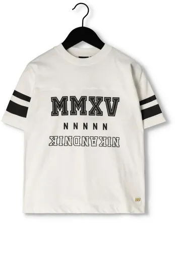 NIK & NIK Meisjes Tops & T-shirts Mmxv College T-shirt - Wit