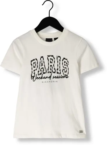 NIK & NIK Meisjes Tops & T-shirts Paris T-shirt - Wit