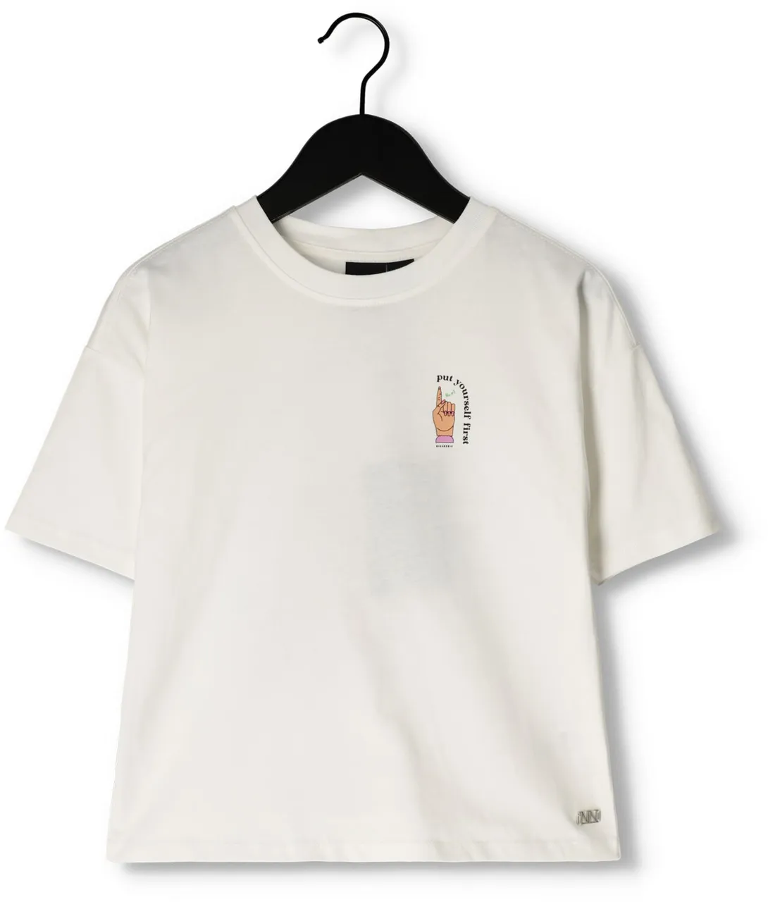 NIK & NIK Meisjes Tops & T-shirts Yourself First T-shirt - Wit