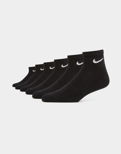 Nike 6-Pack Everyday Cushioned Ankle Socks, Black