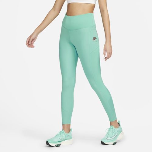Nike Air 7/8-hardlooplegging met hoge taille en zak voor dames - Groen
