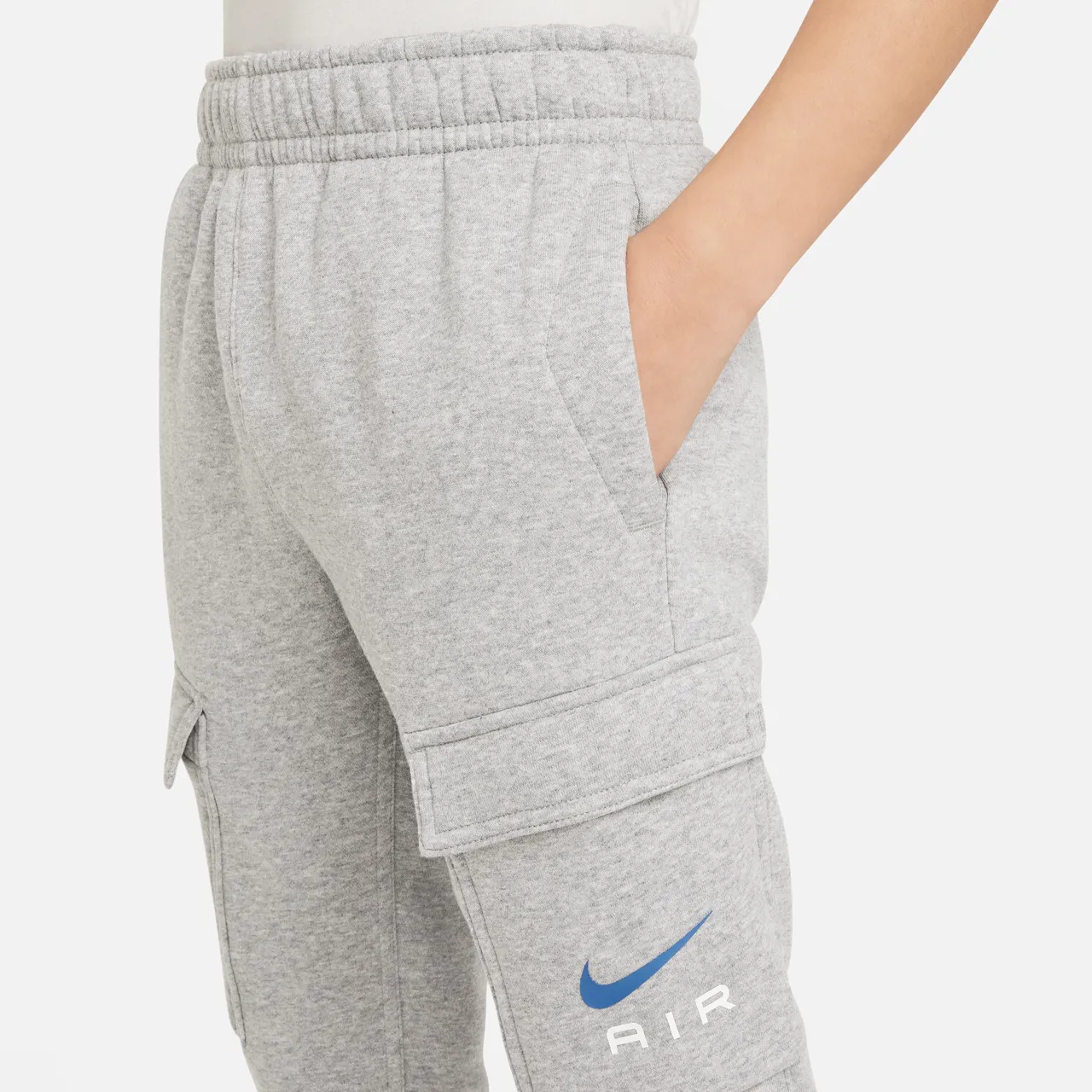 Nike Air cargobroek van fleece voor kids - Grijs