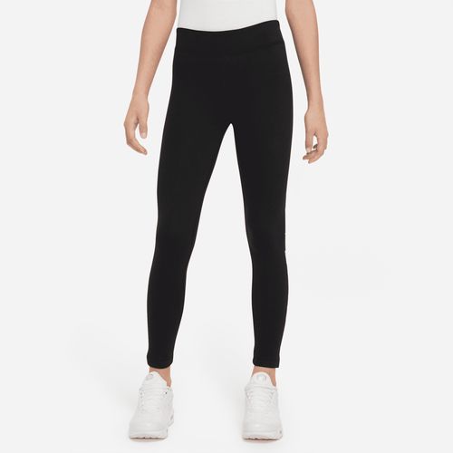 Nike Air Essential Legging met halfhoge taille voor meisjes - Zwart