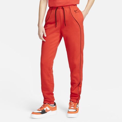 Nike Air Fleece joggingbroek met halfhoge taille voor dames - Rood