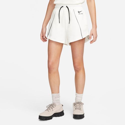 Nike Air Fleeceshorts met hoge taille voor dames - Wit