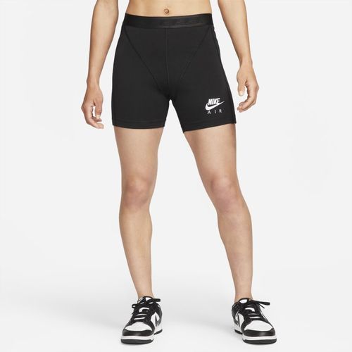 Nike Air Geribde damesshorts - Zwart