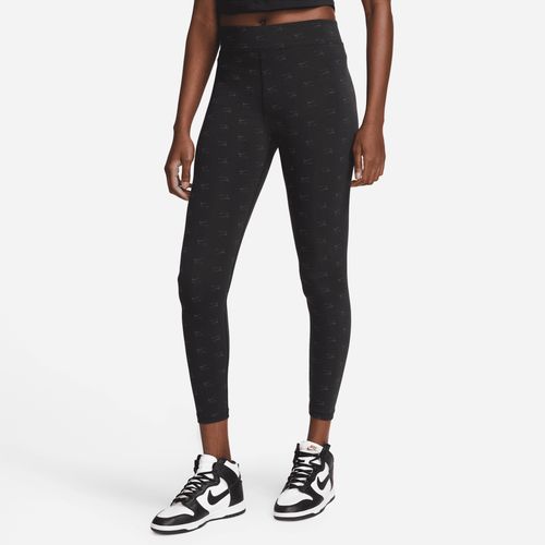 Nike Air Legging met hoge taille en print voor dames - Zwart
