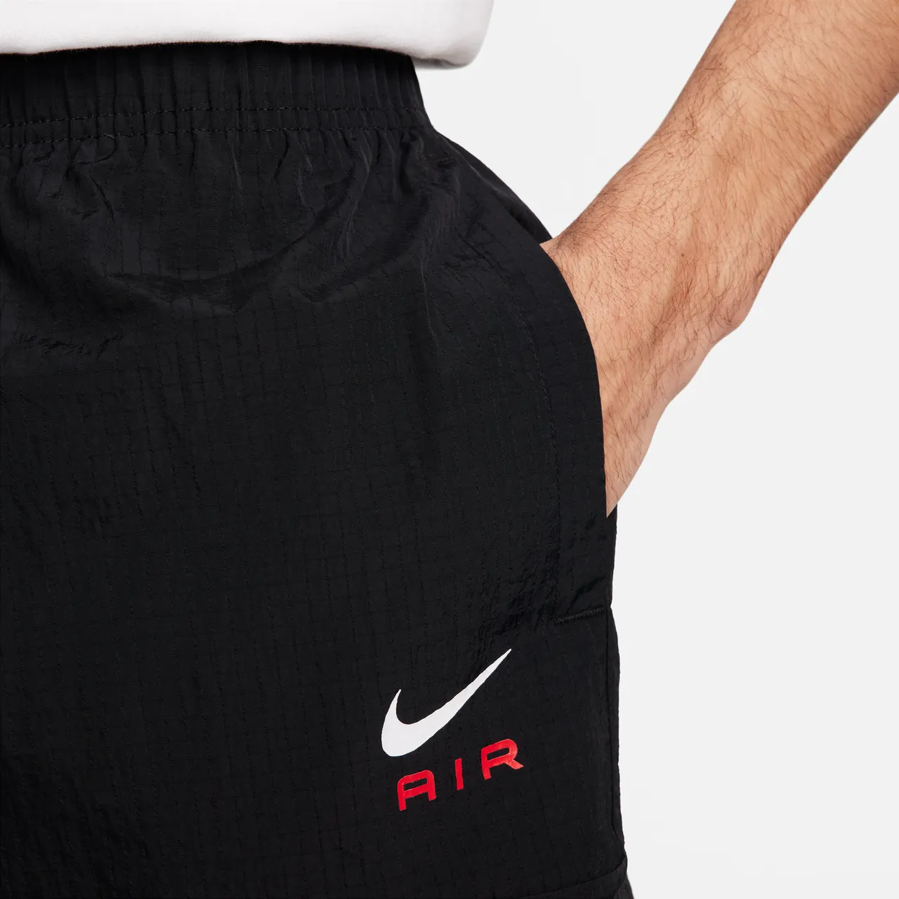 Nike Air lichte geweven herenbroek - Zwart
