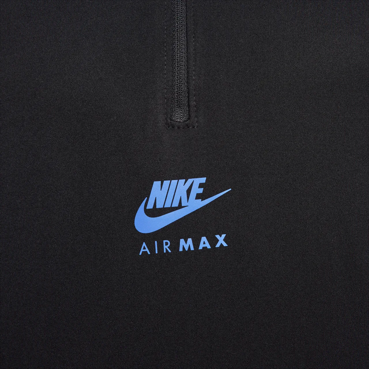 Nike Air Max Dri-FIT top met korte rits voor heren - Zwart