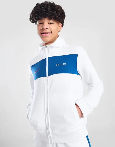 Nike Air Swoosh Full Zip Hoodie Junior, White/Court Blue