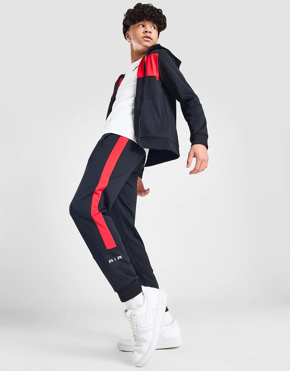 Nike Air Swoosh Track Pants Junior, Black/University Red
