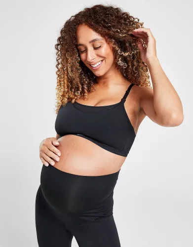 Nike Alate Seamless Maternity Sports Bra, Black/Cool Grey