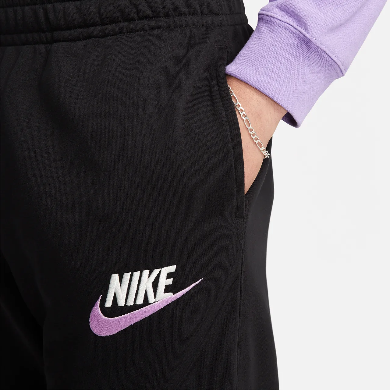 Nike Club joggingbroek van sweatstof voor heren - Zwart