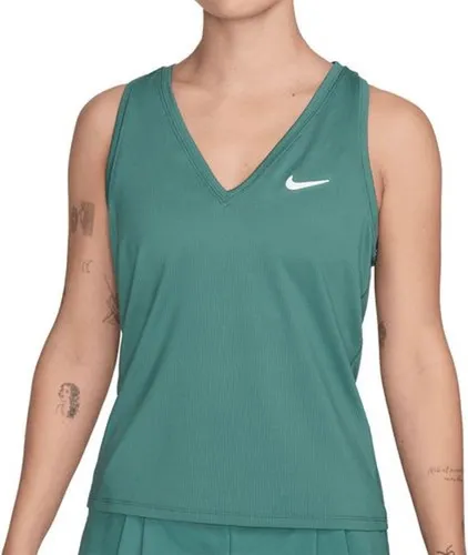 Nike Court Victory TankTop - Tennisshirt - Groen - Dames