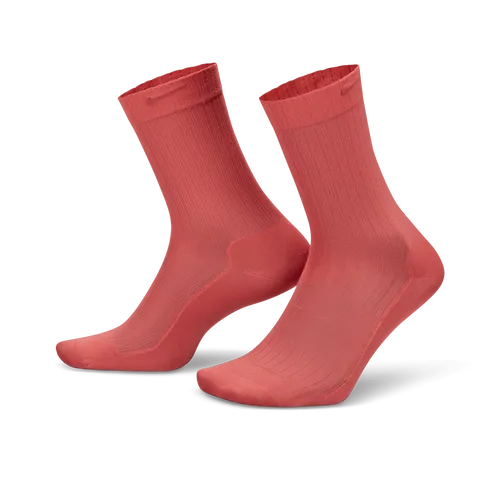 Nike Doorschijnende crew sokken voor dames (1 paar) - Rood