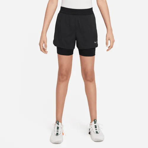 Nike Dri-FIT ADV shorts voor meisjes - Zwart