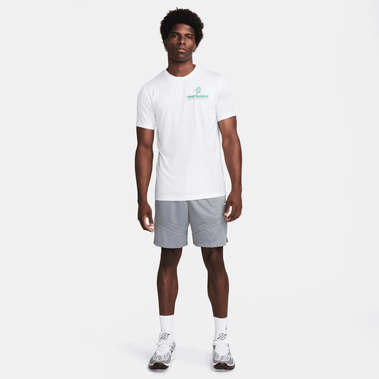 Nike Dri-FIT basketbalshirt voor heren - Wit