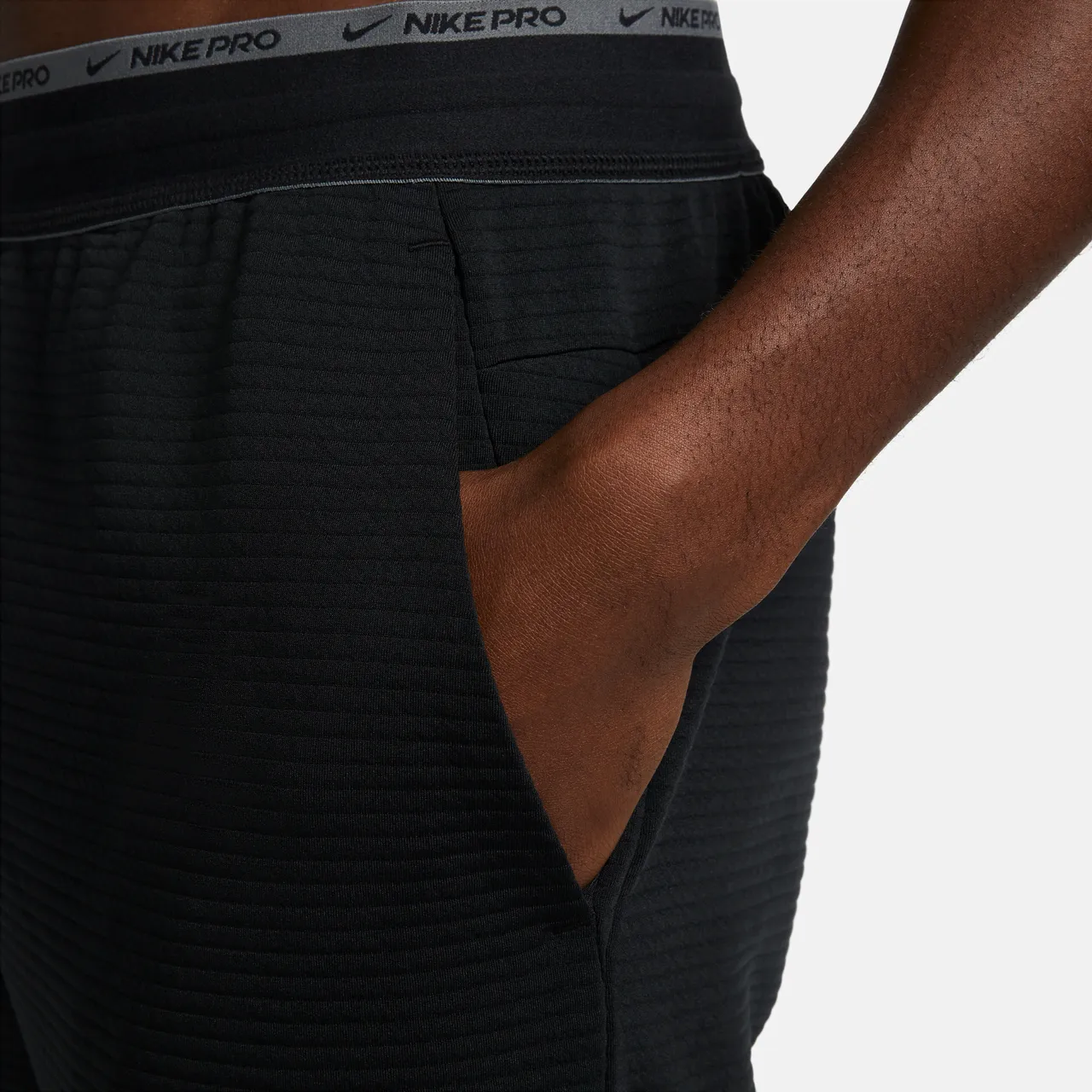 Nike Dri-FIT fitnessbroek van fleece voor heren - Zwart