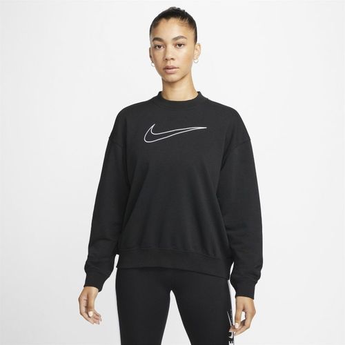 Nike Dri-FIT Get Fit Sweatshirt met ronde hals en graphic voor dames - Zwart