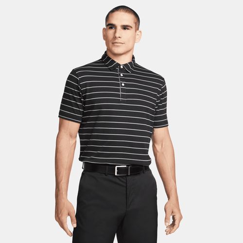 Nike Dri-FIT Player Golfpolo met strepen voor heren - Zwart