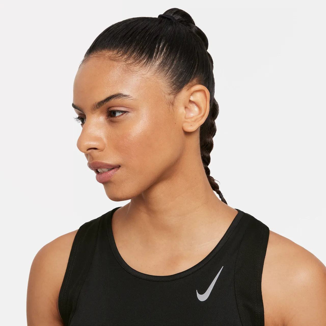 Nike Dri-FIT Race Hardloopsinglet voor dames - Zwart