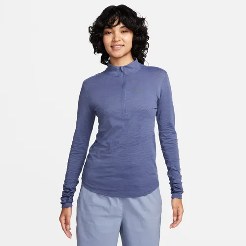 Nike Dri-FIT Swift hardlooptop van wol met lange mouwen voor dames - Blauw