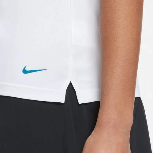 Nike Dri-FIT Victory Golf Polo DamesWhite/Bruce/Stripe