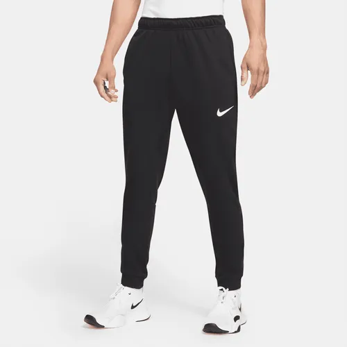 Nike Dry Dri-FIT toelopende fitnessbroek van fleece voor heren - Zwart