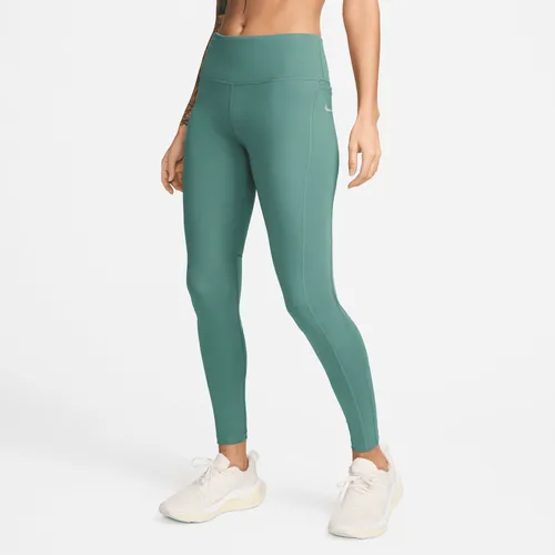 Nike Epic Fast Hardlooplegging met halfhoge taille en zak voor dames - Groen