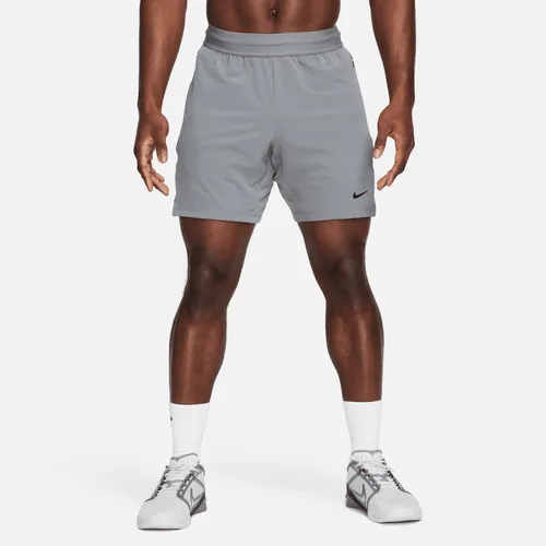Nike Flex Rep 4.0 Dri-FIT niet-gevoerde fitnessshorts voor heren (18 cm) - Grijs