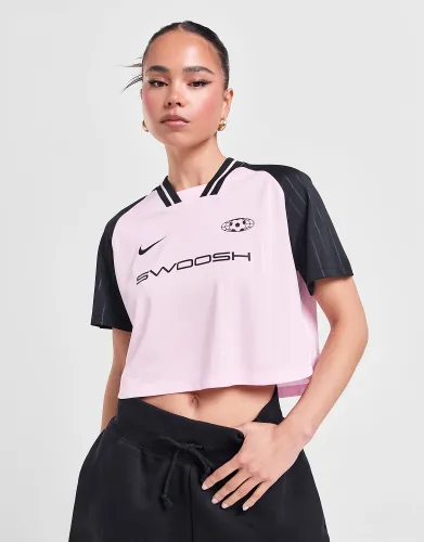 Nike Football Crop T-Shirt, Pink