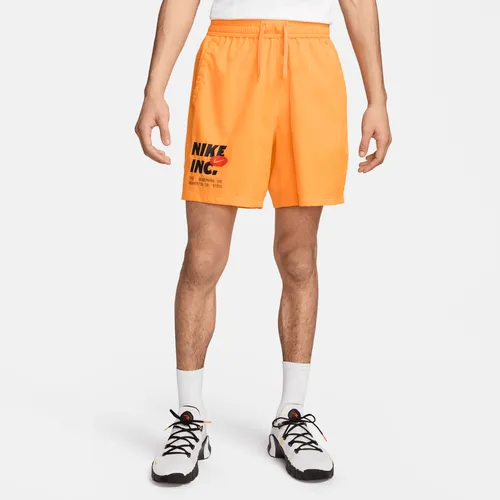 Nike Form Dri-FIT niet-gevoerde fitnessshorts voor heren (18 cm) - Geel