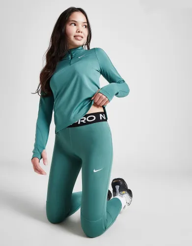 Nike Girls' Fitness Pro Tights Junior, Green