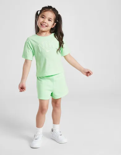 Nike Girls' Varsity T-Shirt/Shorts Set Children, Green