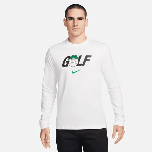 Nike Golfshirt met lange mouwen voor heren - Wit