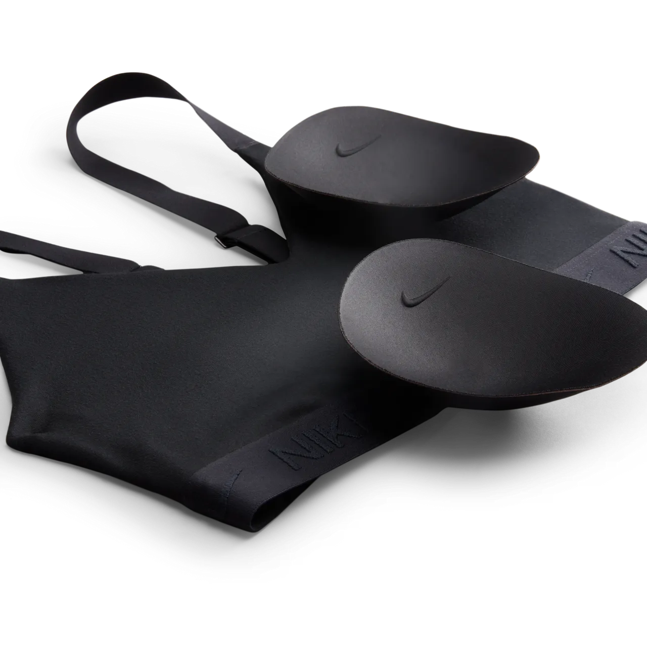 Nike Indy Medium Support padded verstelbare sport-bh - Zwart